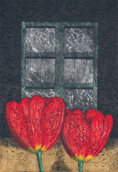 木下泰嘉の版画 版画／木下 泰嘉 Love-26-Y(Spring) 99cm×69cm | 安芸高田市