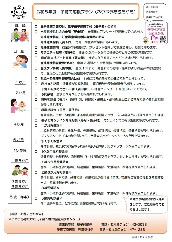 2023年度 子育て応援プラン