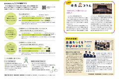 3月号_P20-21_健康いいカラダ、市長コラム、未来をつくる学びのチカラ