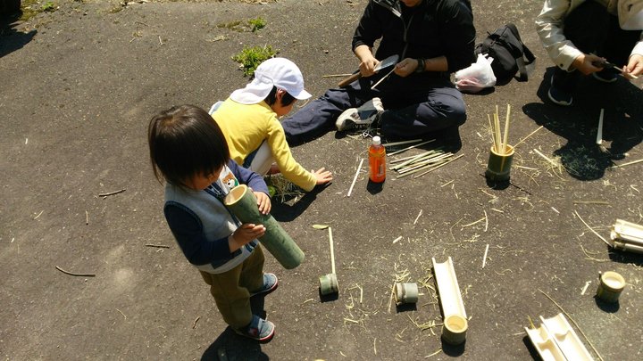 竹の食器づくり